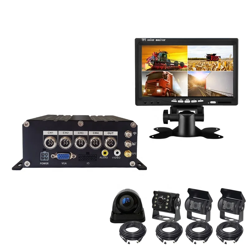 2020 new 4ch HDD mdvr 3g 4g gps wifi adas cms mobile dvr for vehicle taxi bus