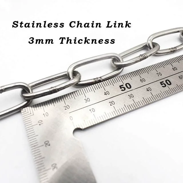 3mm SS304/316 Stainless Steel Link Chain Korean Standard Stainless Steel Link Chain