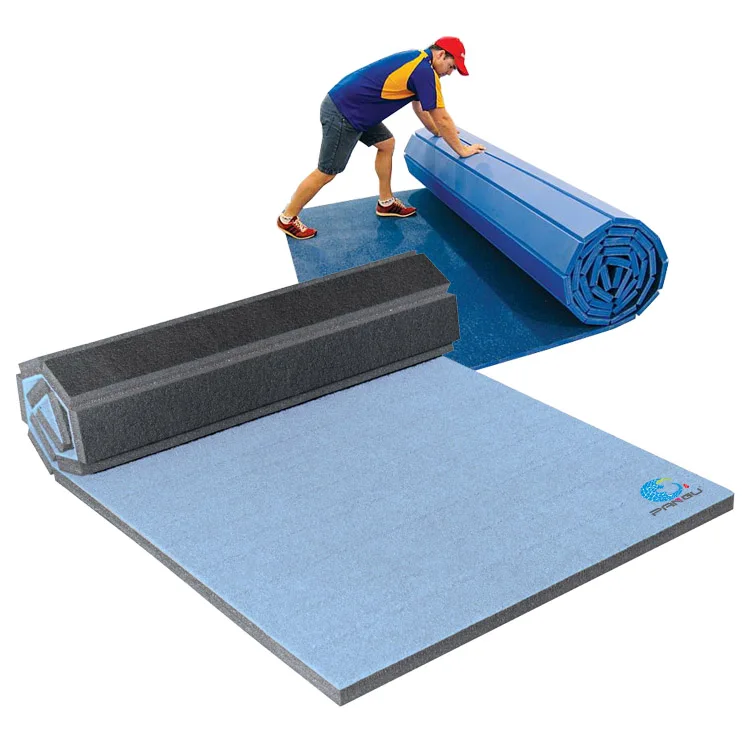 Popular New Cheerleading Mats Carpet Surface Rolling Mats New Material Pvc Vinyl Gauge Rollout Mat for Children Fitness Dance