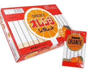 Japanese unique package and shape orange candy sour confectionery