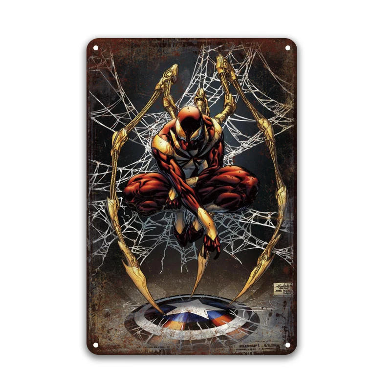 Best Sale Anime Tin Wall Signs Metal Crafts For Home Vintage Poster Tin Signs Wholesale For Bar Garage Wall Decoration