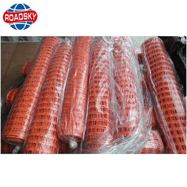 
china factory price orange warning plastic safety fence 