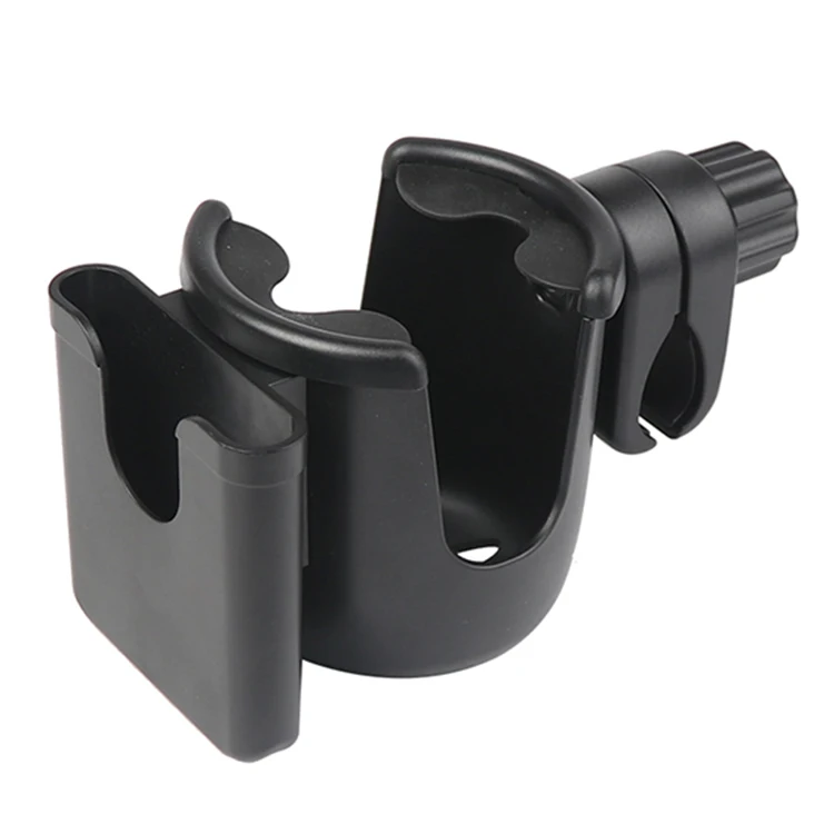 Stroller Cup Holder with Phone Holder/Organizer Universal Bike Cup Holder 2-in-1 Cup Holder for Walker, Bike, Wheelchair