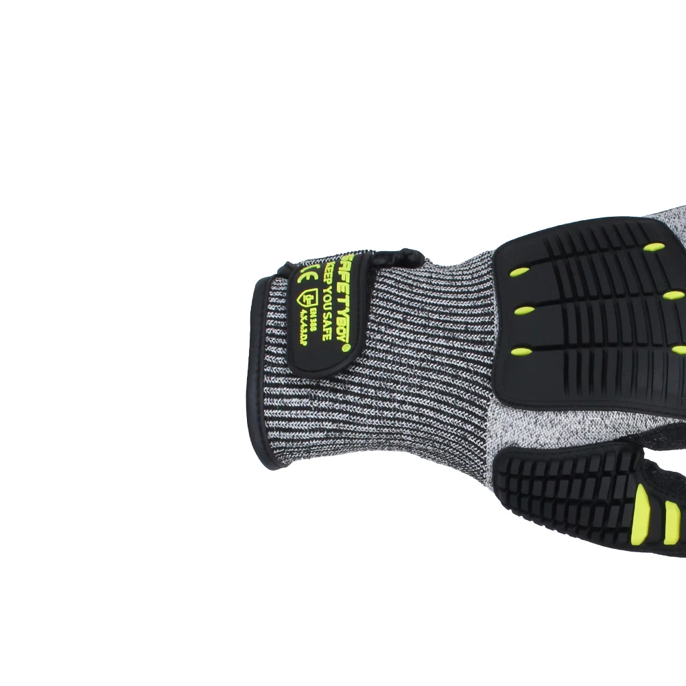 Wholesale Price 5 Level SAFETYBOY YL1102 Guantes De Seguridad Nitrile-coated Hand Protective Gloves Cut Resistant Safety Gloves