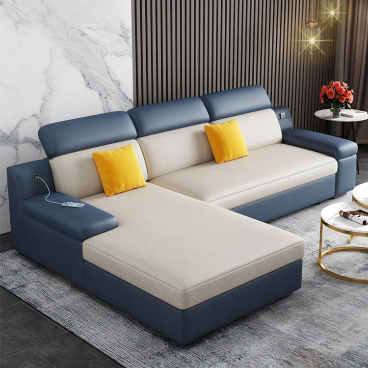 innovation convertible living room couch bed multifuntional folding storage L shaped sofa sleeper