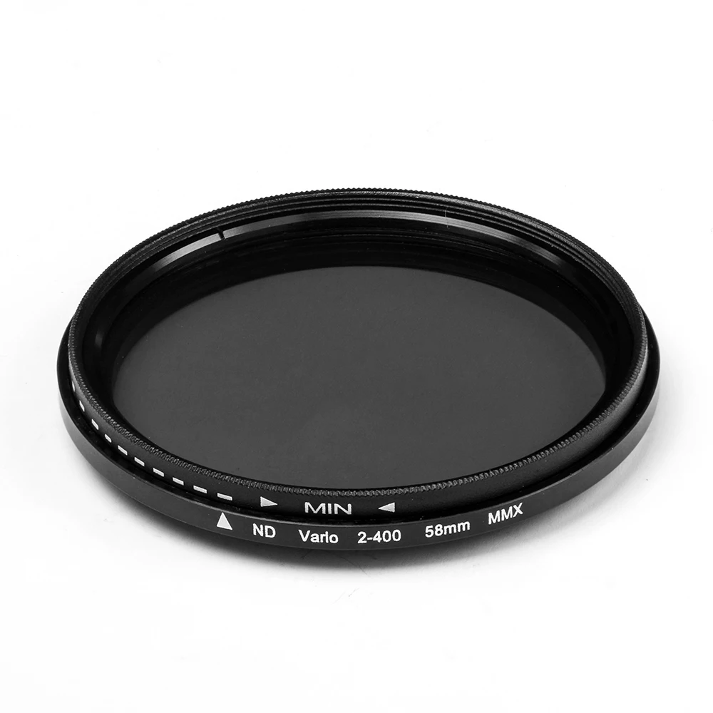 DSLR camera  Variable adjustable ND  filter neutral density  filter  ND2 to ND400 : 49 52 55  58 62 67 72 77 82mm