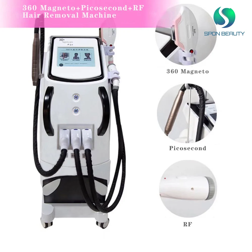 2021 newest technology 4 in 1 Fast Hair Removal 360 Magneto hair remover machine OPT/IPL laser hair removal