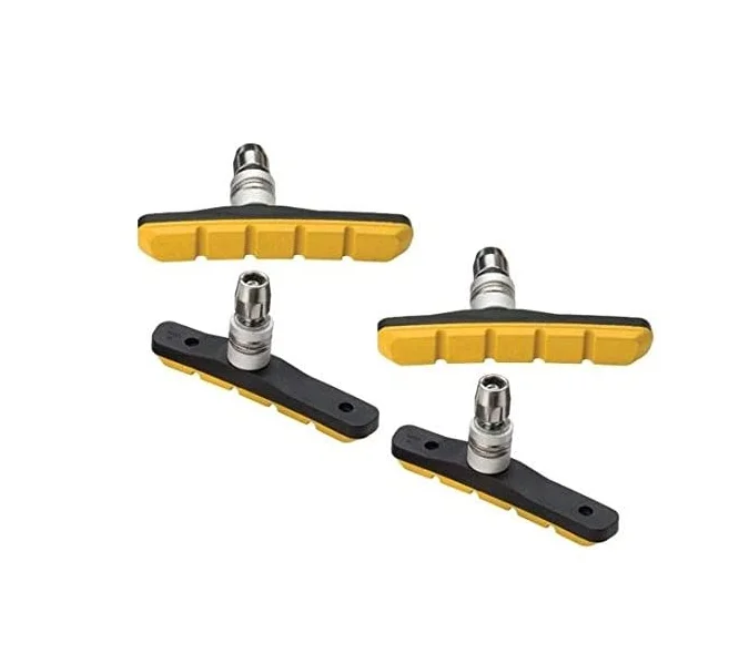 V-тормозная колодка для обода тормоза, 72 мм, асимметричная, с болтами, с резьбой и монтажными деталями.