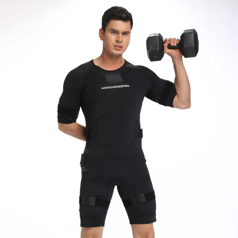 
GIO Electrical Muscle Stimulator Wireless Ems Gym Fitness Wear EMS Body Training Suit 