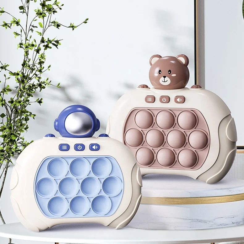 Bubble Popping Fast Fun Electronic Gaming Sensory Game Light Up Quick Pop Push Itting Pro Electronic Game Machine Fidget Toy