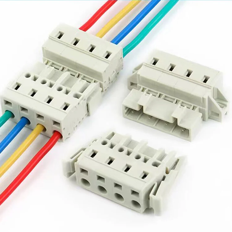 Plastic Screwless Electrical Wiring Connectors Female Wire To Wire Terminal Block