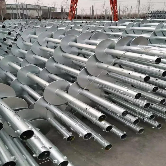 2024 Galvanized Ringlock Scaffolding Construction Steel Ground Screw Pile Pole Anchor And Ground Screw Pile Driver