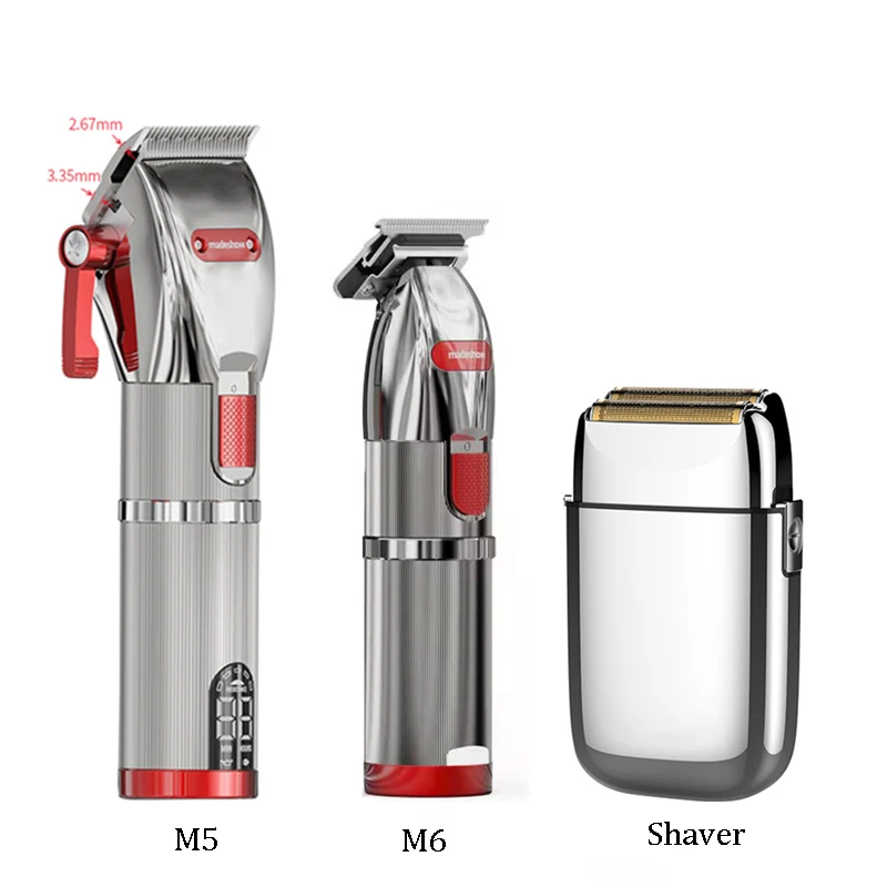 Mens Professional Cordless Hair Trimmer Electric Haircut Kit Clippers For Hair Cutting With Sharp Blades