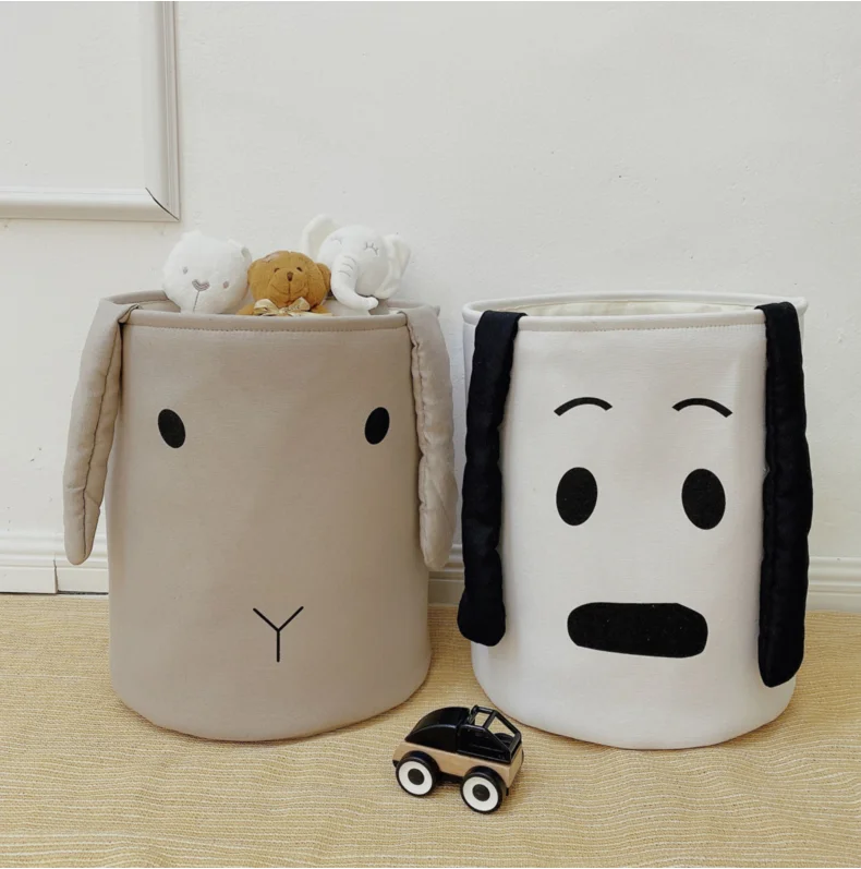 Large Cartoon Folding Laundry Basket Dirty Clothes Storage Basket For Kids Toys Organizers Basket Sundries Storage Barrel