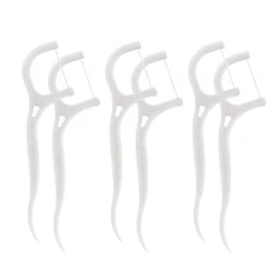 High quality bulk oem dental floss pick 50pcs per bag floss toothpick