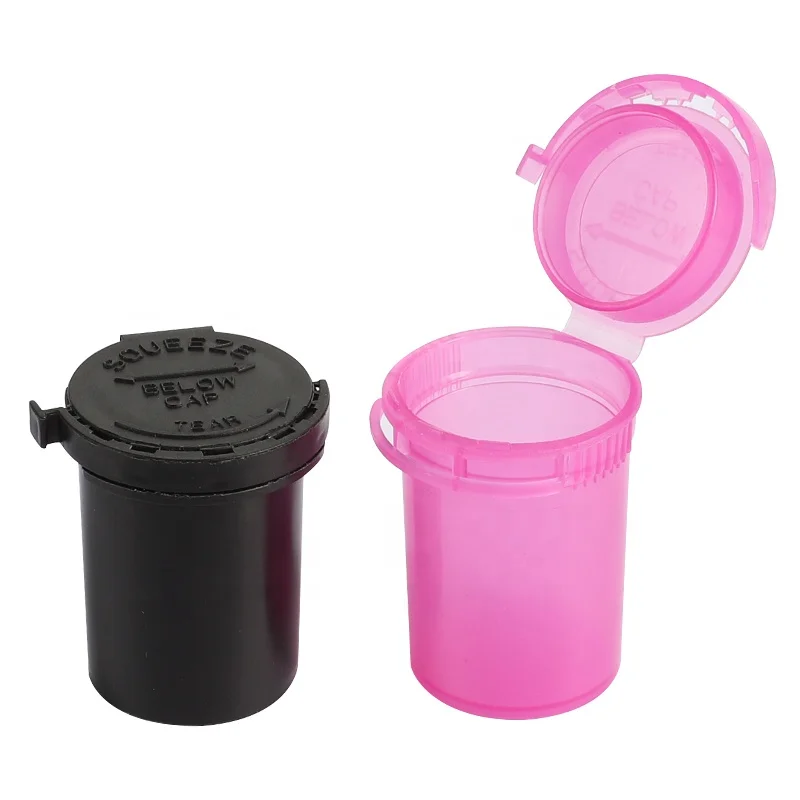 UKETA Customized Secure Tamper Evidence Airtight Odor-Proof Herbal Storage Containers Child Resistant  Pop Top plastic Tubes