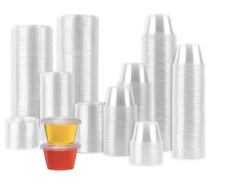 1 oz 2 oz Manufacturer Plastic Sauce Cup With Lid Jello Shot Cup