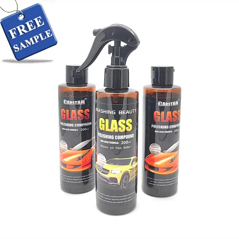 200ml cheap car window glass polishing compound hot selling vehicle windshield cleaning liquid price