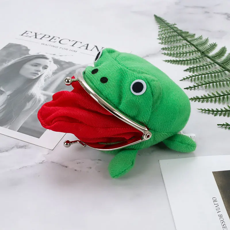 Кошелек с зеленой лягушкой из аниме бархатный бумажник для монет фанатов подарок