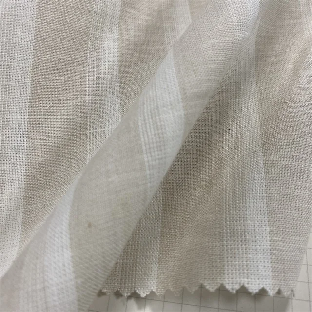 55%linen 45%rayon reactive yarn dyed men shirts woven fabric