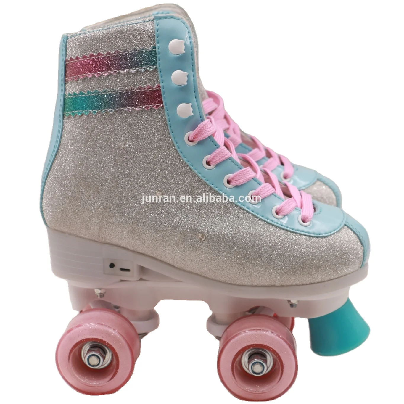 Roller Skates Professional Home Use Durable Quad Roller Skate With PVC Leather