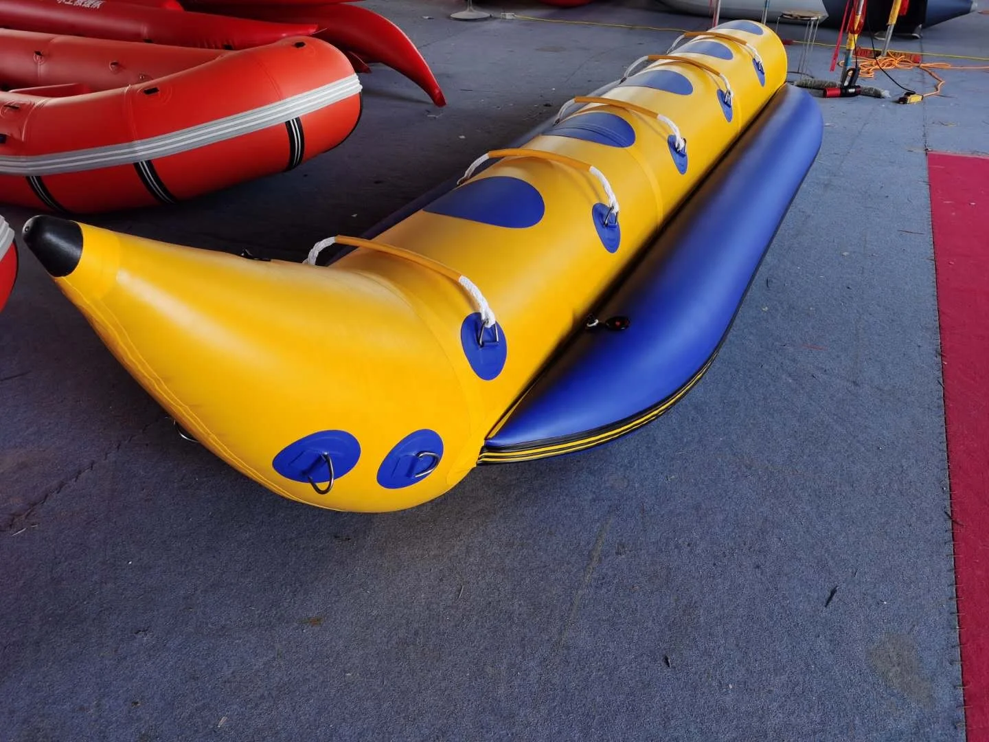 8 people rowing boat rubber Hypalon boat water play crafts ice skating craft