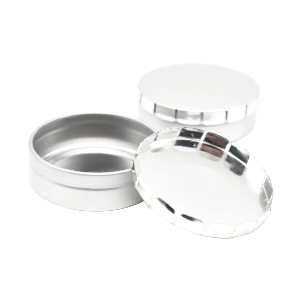 Маленькая металлическая круглая жестяная коробка с принтом на заказ