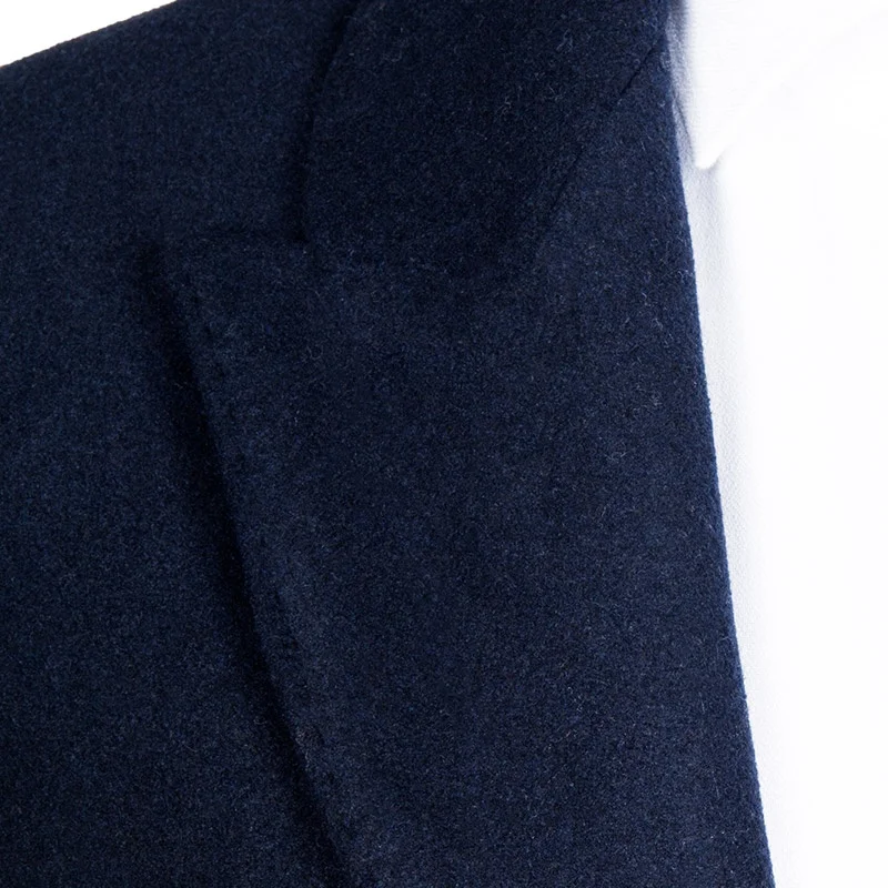 Winter Coat for Men Custom Brand Men Winter Outdoor Wool Coat Business Indoor Long Coats For Men Blazer Black Quantity