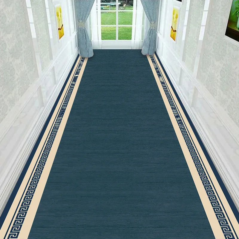 Custom OEM 3D Cutting Floor Mat Door Entrance Rugs Corridor Staircase Long Household Carpet 100% Polyester Hotel Corridor Mat