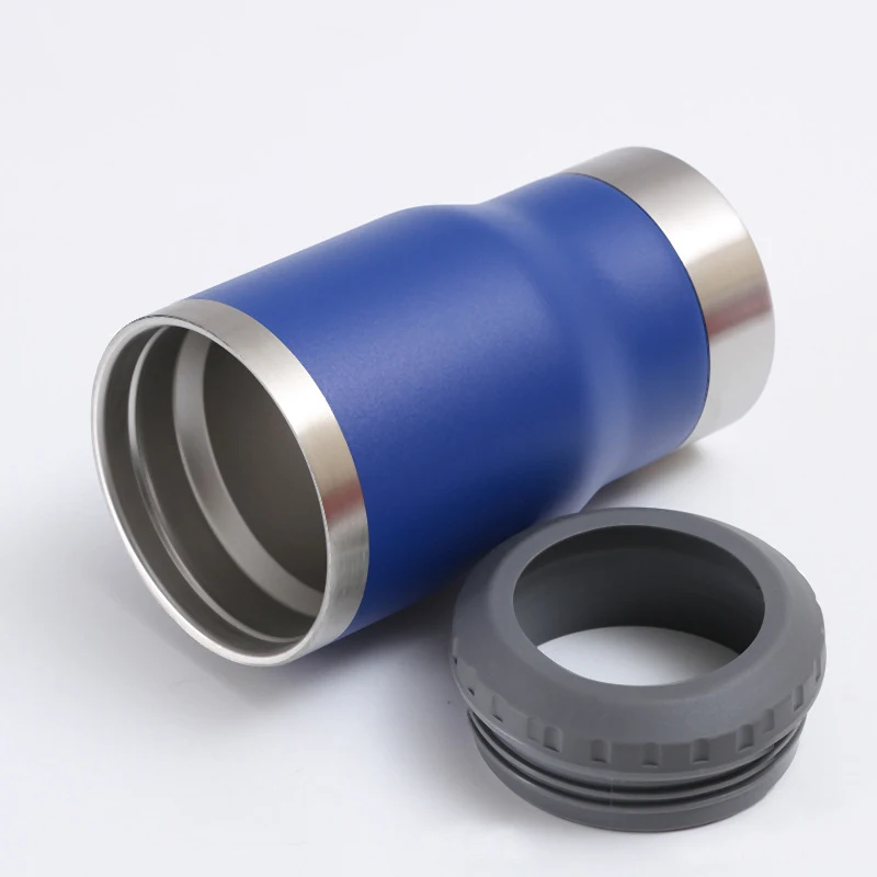 Wholesale Beer Can Sleeve holder 4 in 1 Drink Stainless Steel Metal Can cooler with opener