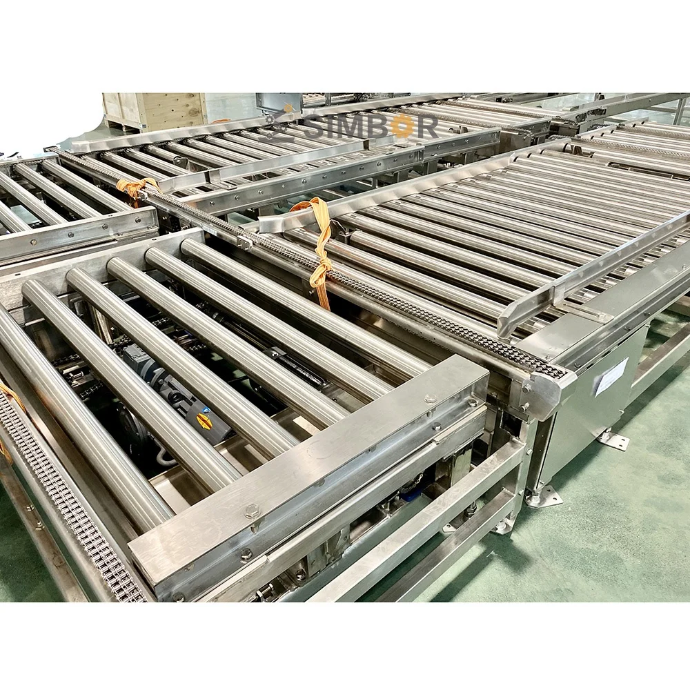 bag box carton pallet board feeding transportation transfer deliver roller conveyor