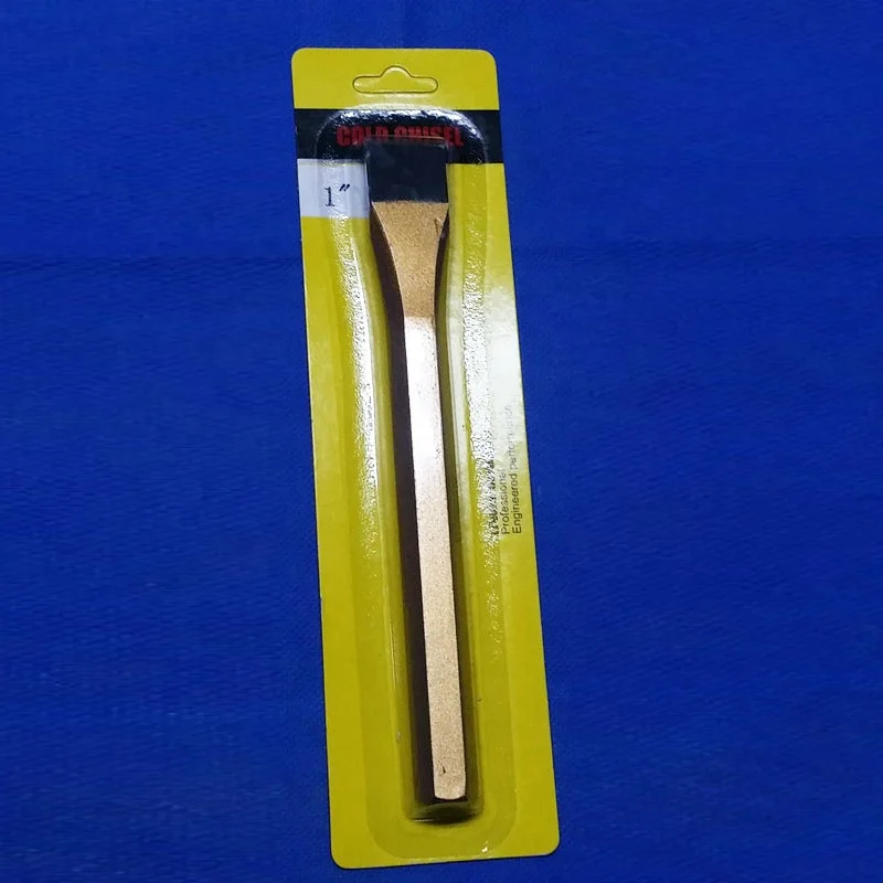 No.63011 Octagonal Steel Flat Cold Chisel with Blister Card 1 Inch
