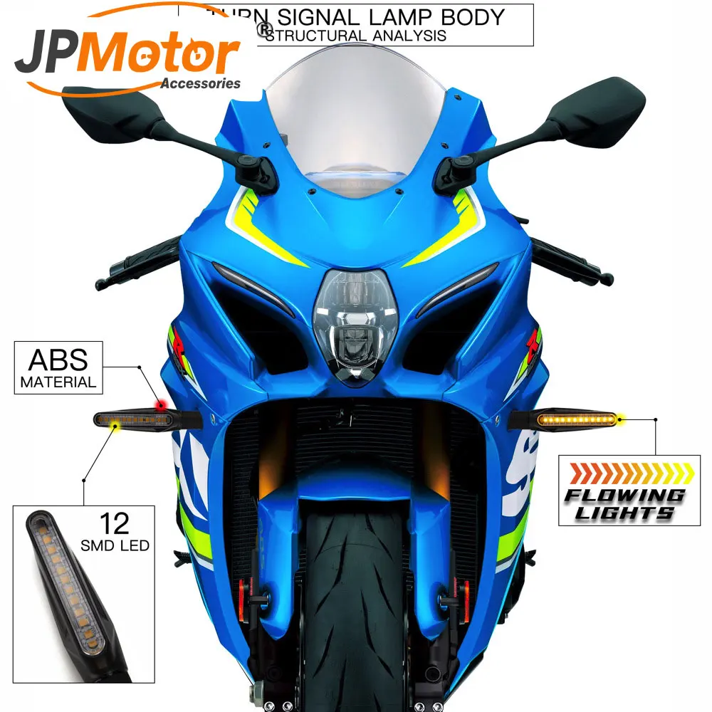 Universal 12V Motorcycle Turn Signal Light Turn Signals Indicator Flashing Light Blinker