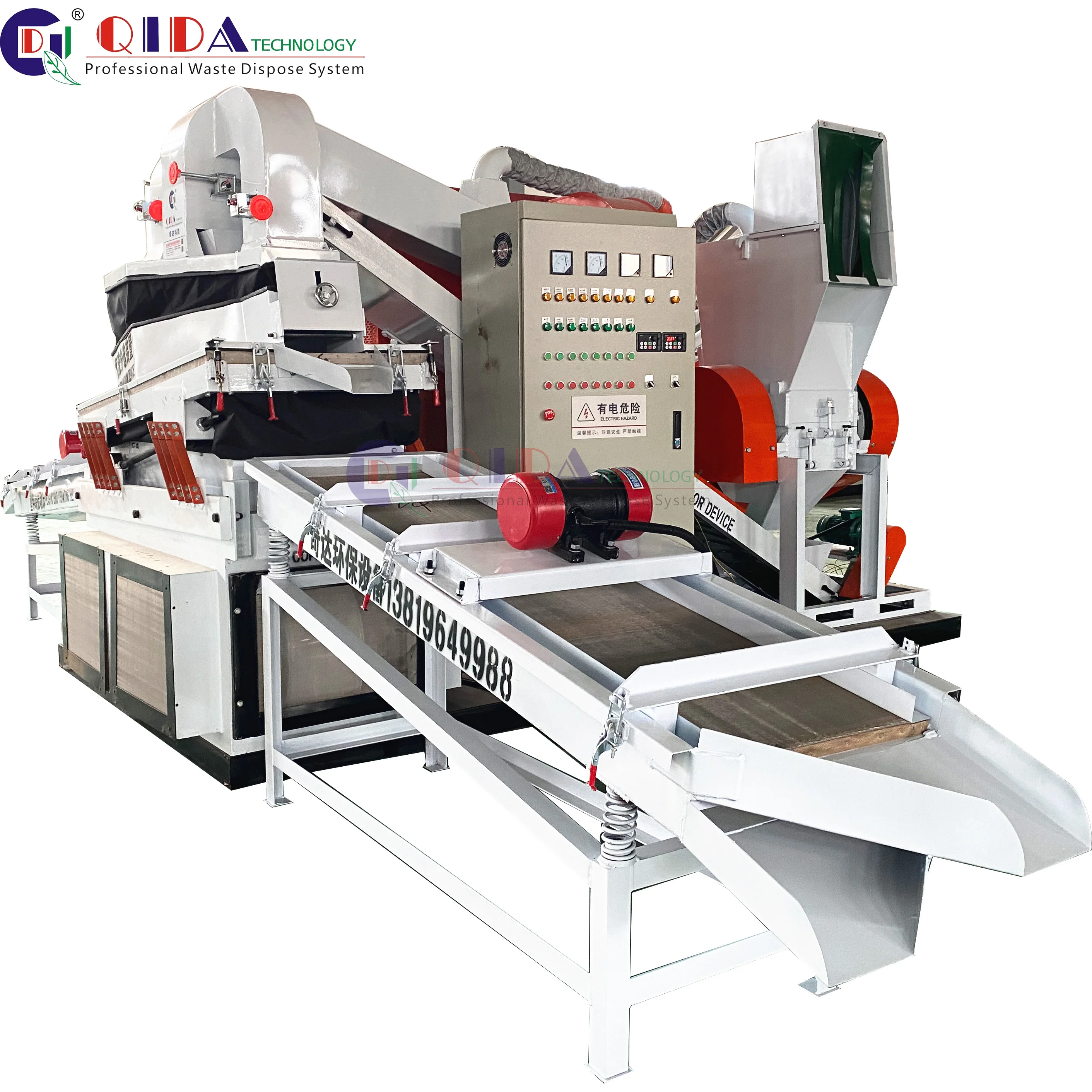 QD-400S Mini Copper Granulator 200-400 kg/h Mini metal shredder /steel shredding machine /waste cable copper wire shredder