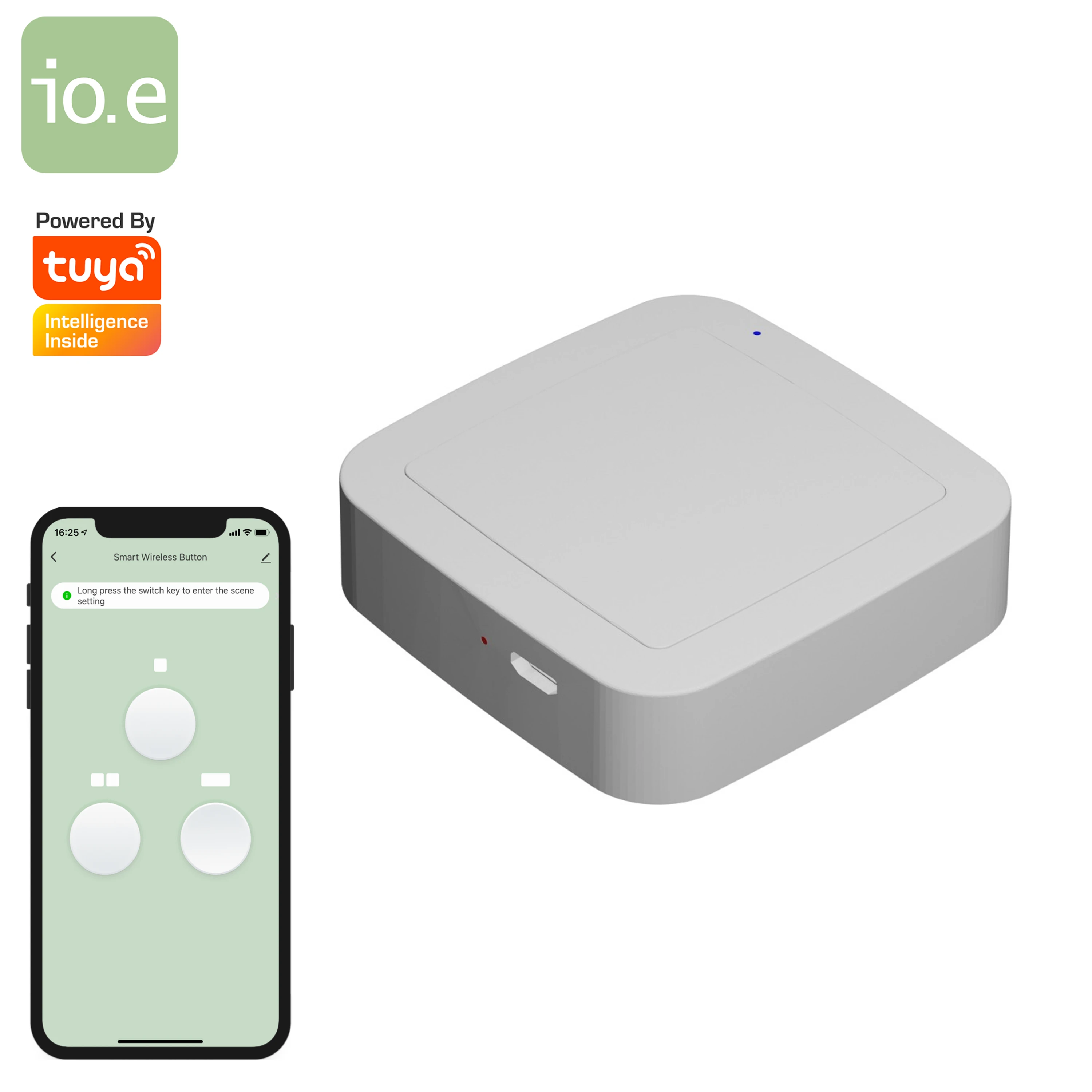 
Smart Living Remote Controller Quick Button Tuya Bluetooth Wireless Switch Programmable Remote Control 