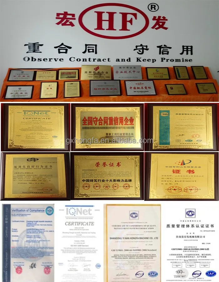 Hongfa Machinery's Honor