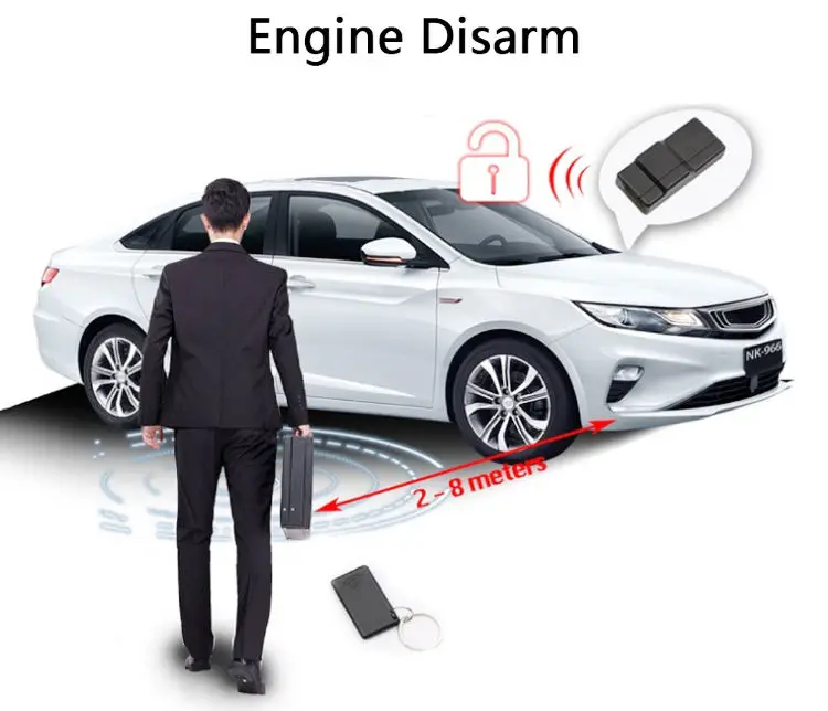 Car Immobilizer RFID Relay 2.4Ghz Anti Theft Anti Hijacking Cut Off Oil Cut Power Engine Lock Car Alarm Security System