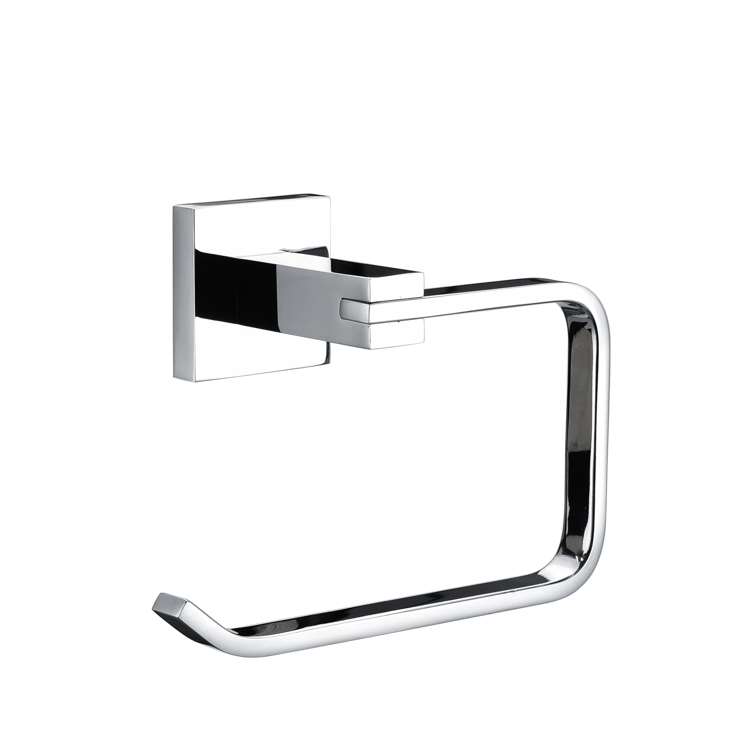 Bathroom Design Wall Mounted Single Glass Towel Shelf