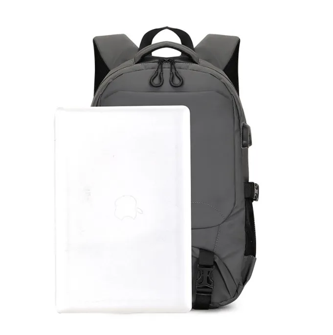 Custom Logo Travel Waterproof Backpack School Bag USB Charging Men Business 15.6 Inches Laptop Backpack