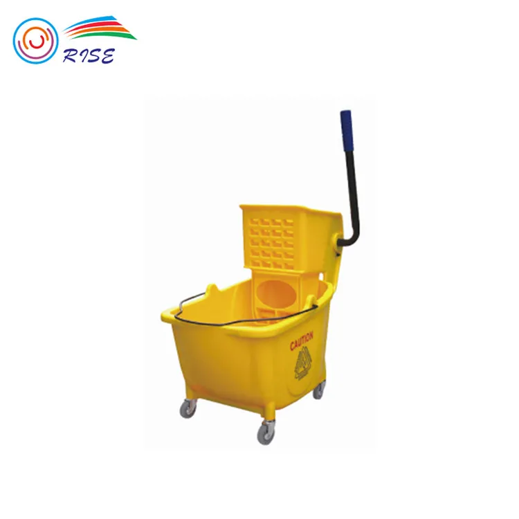 32L желтый пластик отель тематические товары про рептилий и земноводных Mop Wringer ведро уборочная тележка с 4 колеса