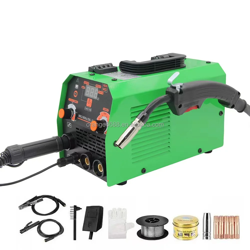 110V 3 in 1 MIG/MMA/TIG250 Professional Thin Plate Inverter No Gas Welding and ARC MMA Machine Equipment Welding Machine
