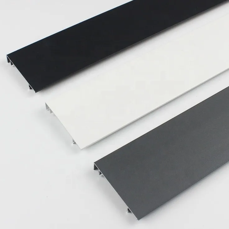 embedded skirting board trim with led trim profile