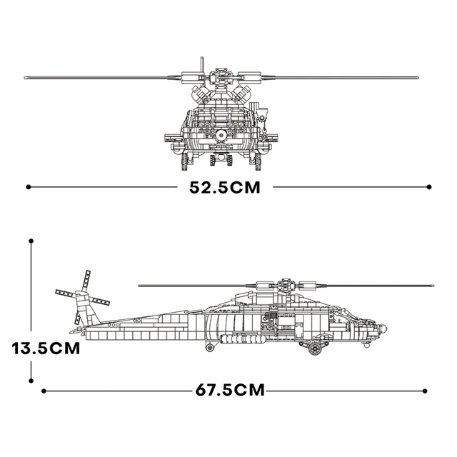HH-60J модель строительных блоков игрушки 1137 шт. Игровой Набор для Amazon