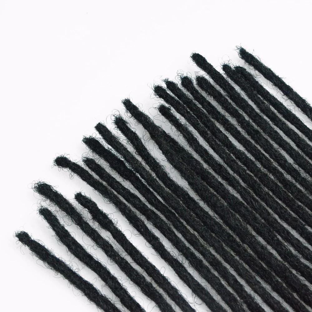 ML Wholesale real hair dreadlocks 0.6cm hand hook human hair dreadlocks wig extension tool