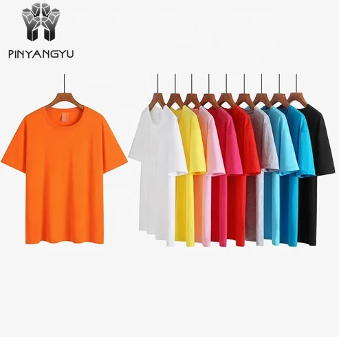Factory custom design high quality Wholesale Custom 100% Cotton Printing Men Printed Plain White And Black T Shirt