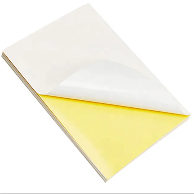 Factory Direct A4 Self Adhesive Clear Sticker Paper 75G Self Adhesive Sticker Cast Coated Paper Adhesive Sticker Paper