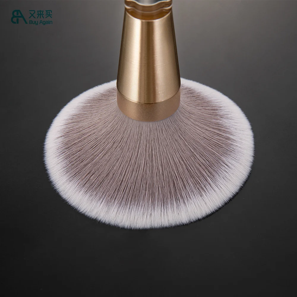 Buy Again OEM ODM Custom crystal handle transparent glass clear plastic acrylic makeup brush