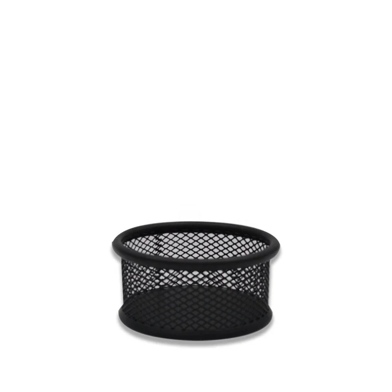 Pencil Holder 4 Compartments Black Metal Mesh Desk Desktop Organizer Office Pen Holder