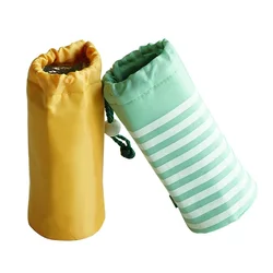 Chiterion Soft Polyester Can Bottle Cup Cover Sleeve Insulattion Insulated Thermal Cooler Baged Holder Pouch For Beer Wine Can