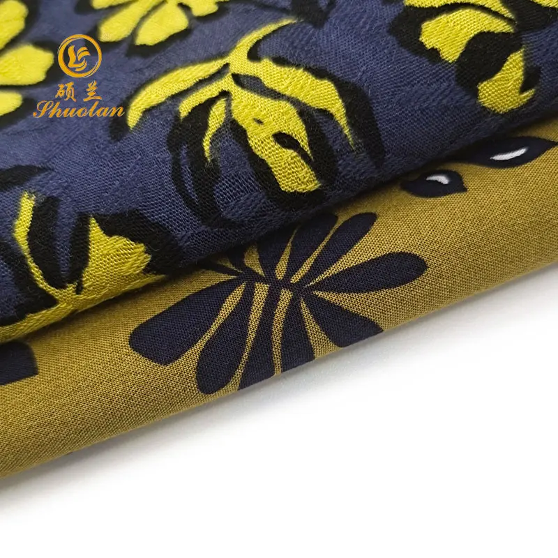 Fabric for Dresses Rayon Viscose 100% Viscose Woven Plain Printed Fabric Poplin Fabric Hebei Professional Service Viscose Shirt